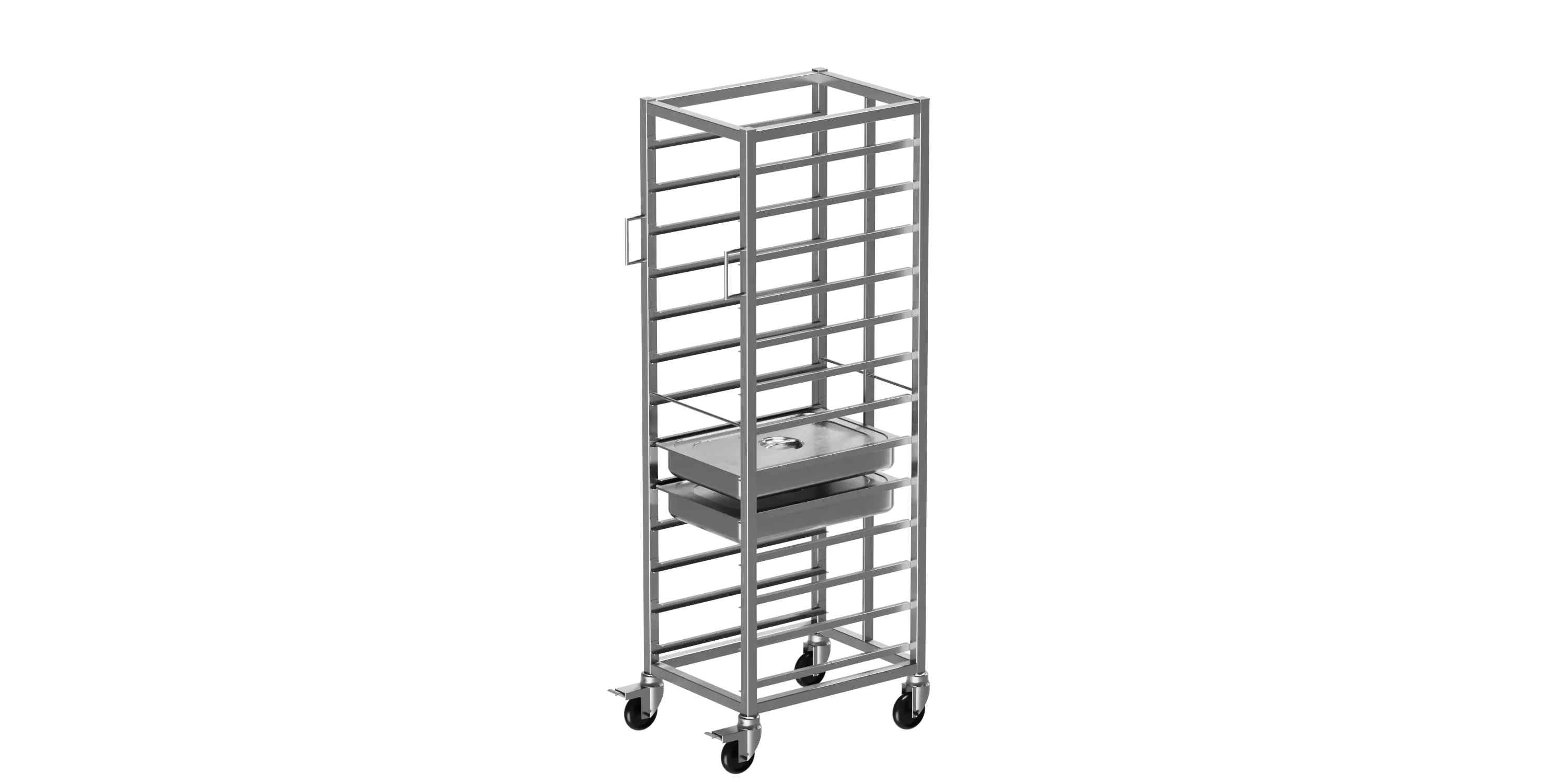 GN 1/1 Küvet Taşıma Arabası 13 Adet Kapasiteli (GN 1/1 Trolley) 13